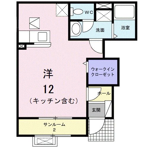 クラージュI_間取り_0