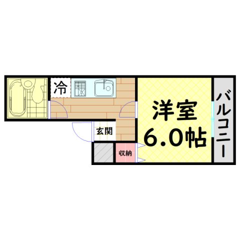 プレミール北堀江の間取り写真