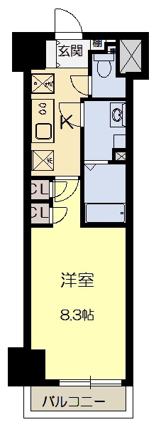 ミュプレ江坂の間取り写真