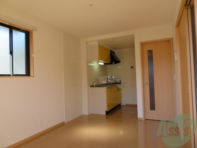 居室・リビング　こちらのお部屋はＤＫ８帖フローリングですよー。