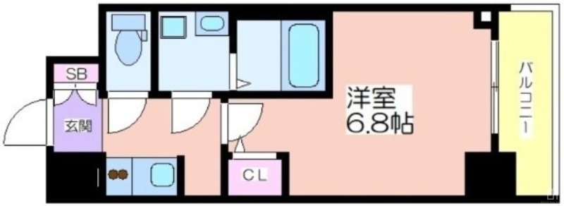 ジアコスモ江戸堀パークフロントの間取り写真