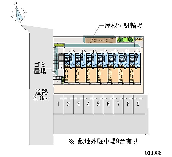 駐車場　敷地内駐車場です。