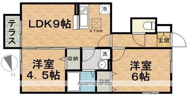 ＪＲ総武線 市川駅 徒歩21分 2階建 築16年の間取り写真