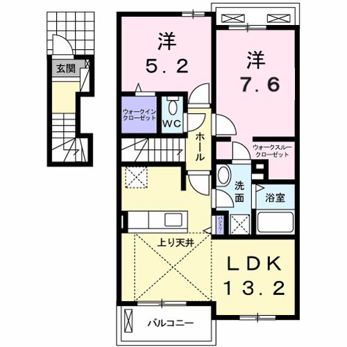 プラシードBの間取り写真