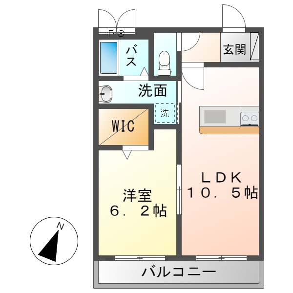 リーフ本郷 βの間取り写真