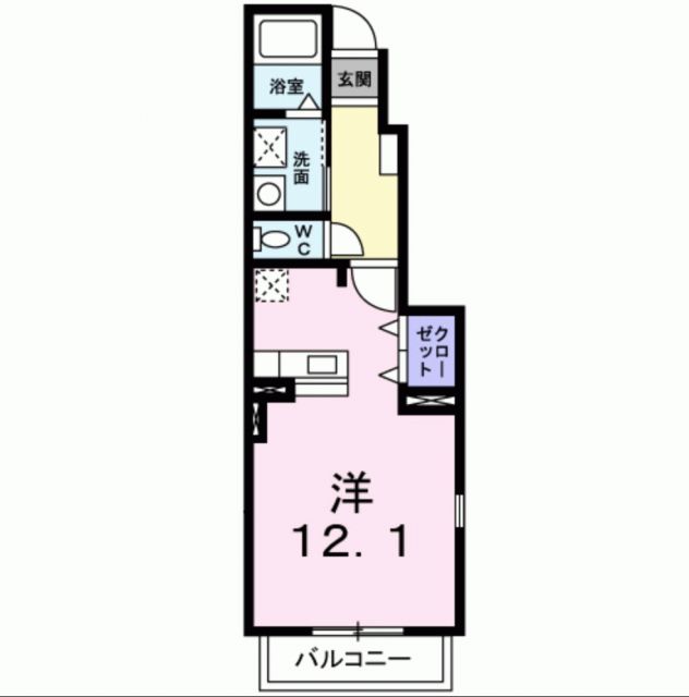 ＪＲ福知山線 川西池田駅 徒歩13分 2階建 築17年の間取り写真