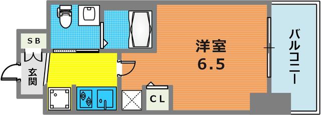 エステムコート三宮EASTIIIラヴィッサの間取り写真