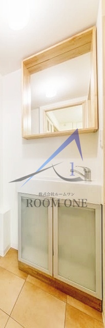 洗面設備　洗面台です。
