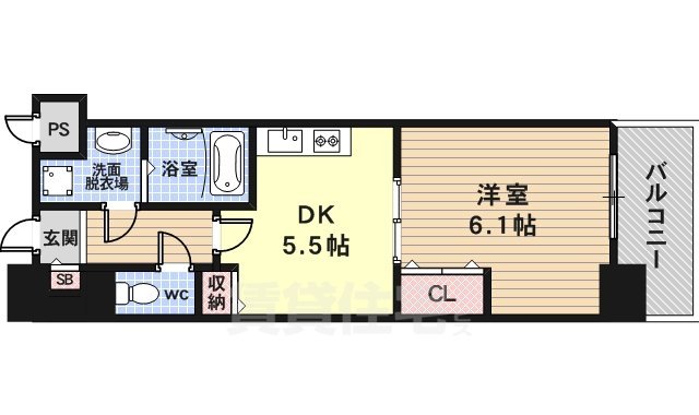 レジデンス西京極の間取り写真