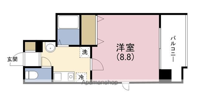 ＪＲ大阪環状線 福島駅 徒歩10分 9階建 築15年の間取り写真