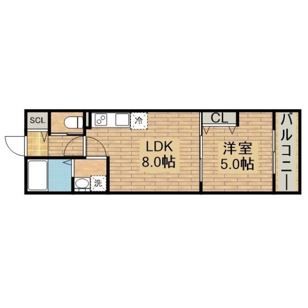 REVITA鳳北町3丁の間取り写真