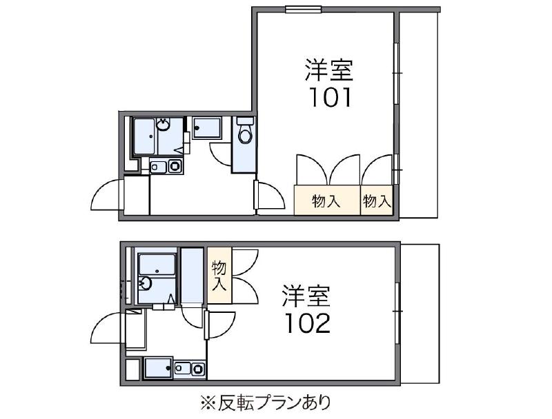 レオパレスかりんの間取り