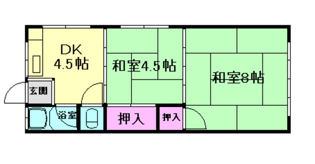 暁荘の間取り