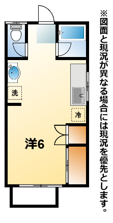 茂原市箕輪のアパートの間取り