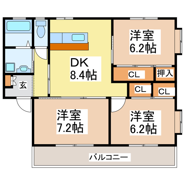 エクシードメゾンの間取り