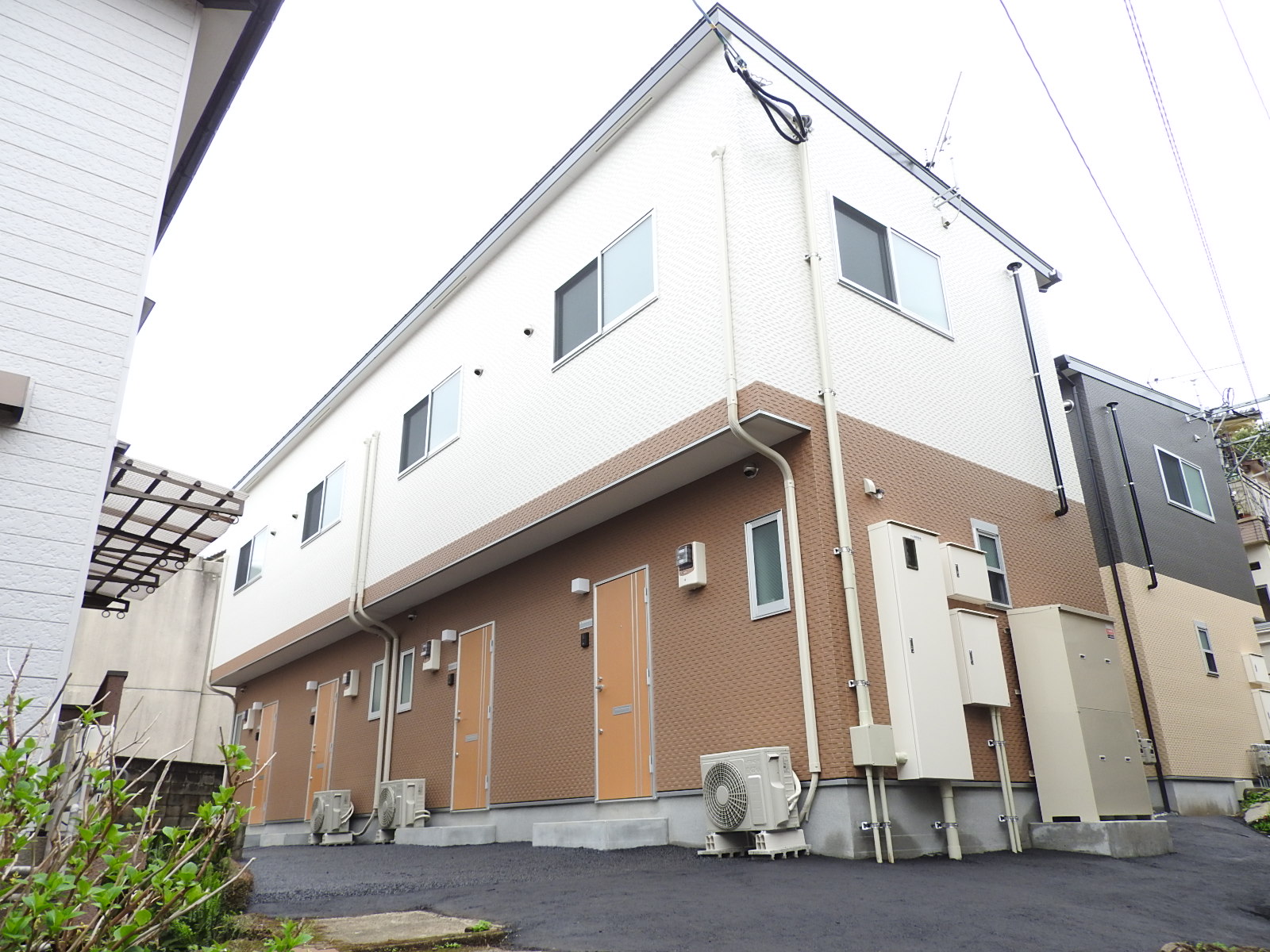 長崎市十人町のアパートの建物外観