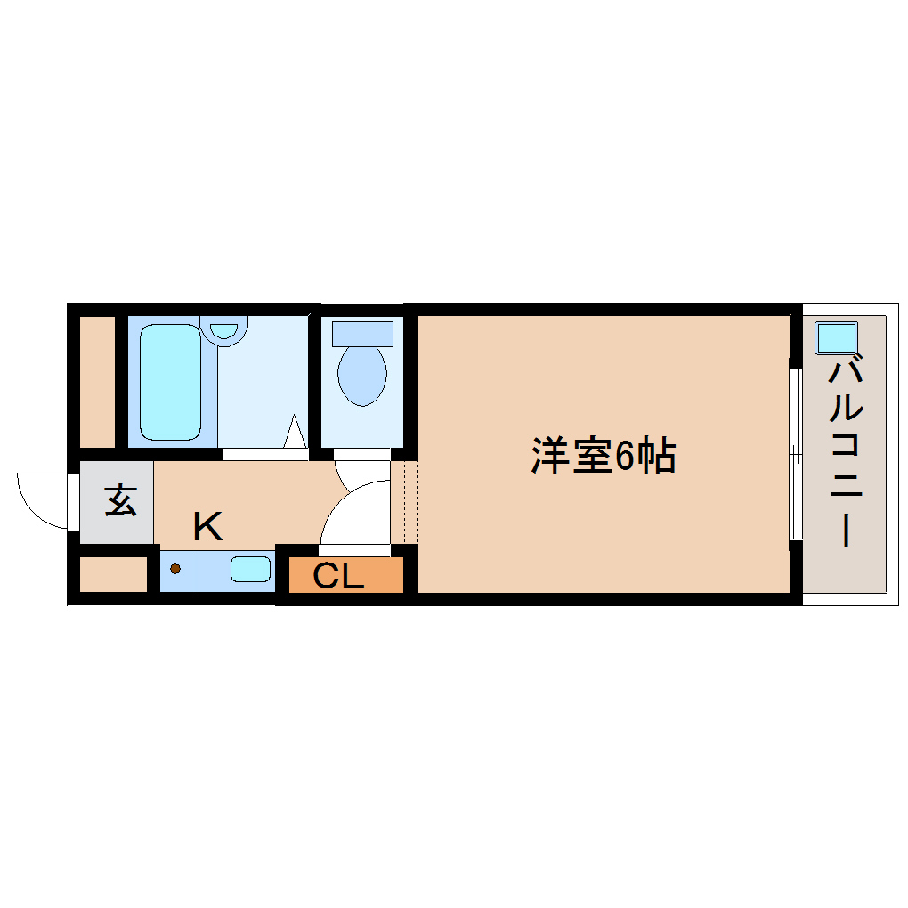 生駒市北新町のマンションの間取り