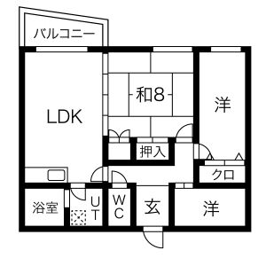 サンハイツ高蔵の間取り