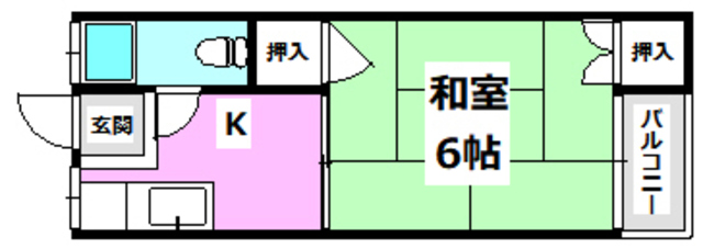 橋の内コーポの間取り