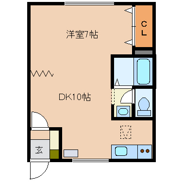 エーコーエミールたかすの間取り