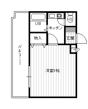 西本丸の内マンションの間取り