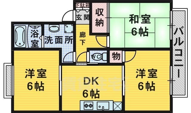 エコーガーデンハイツ百舌鳥の間取り