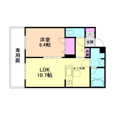 大阪市淀川区十三東のアパートの間取り