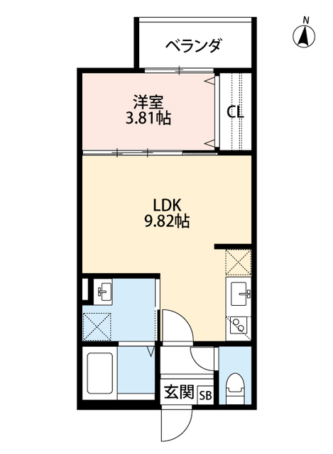 エスペランサ桃山の間取り