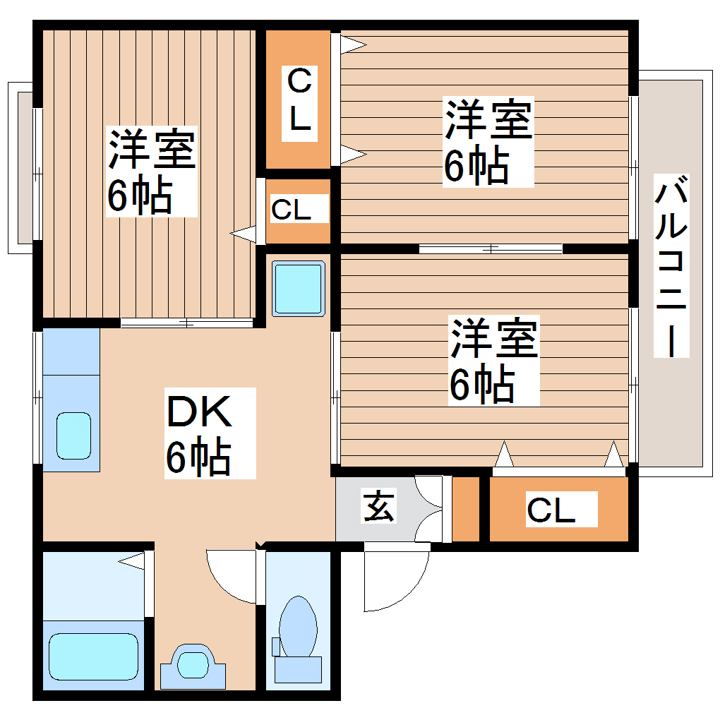 トゥインクルアイIの間取り