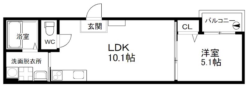 【FmaisonFINOの間取り】