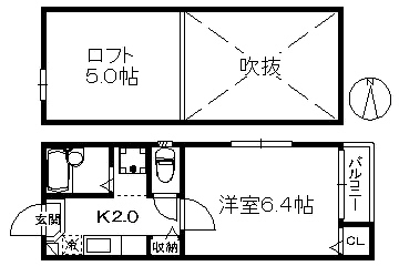 リバーＪＯＹ室見の間取り