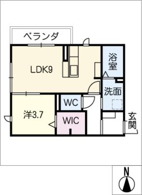 コンフォルト白山の間取り