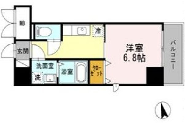 台東区西浅草のマンションの間取り