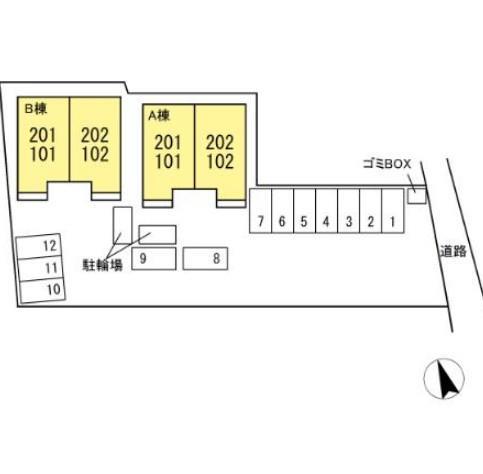 【Ｄ－ｒｏｏｍ広大新開　Ａ棟のエントランス】