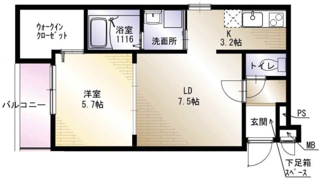 【フジパレス上神田I番館の間取り】