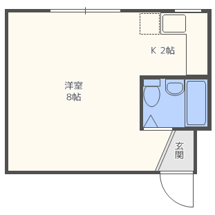 札幌市北区北十四条西のマンションの間取り