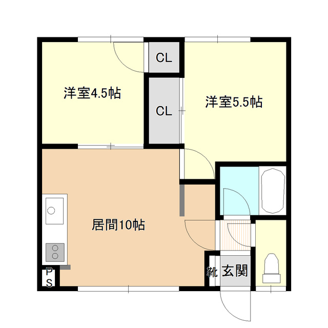 八十嶋マンションの間取り