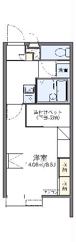 レオパレス南備後の間取り