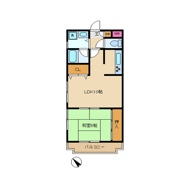 【杉並区和泉のマンションの間取り】