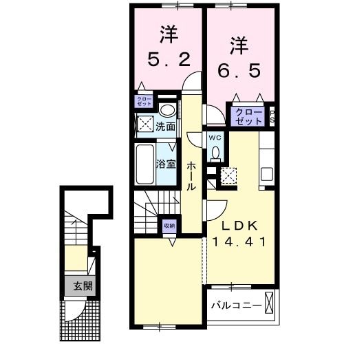 ウッドスプリング有田の間取り