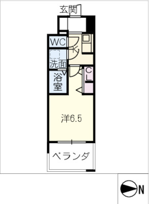 S-RESIDENCE上飯田Northの間取り