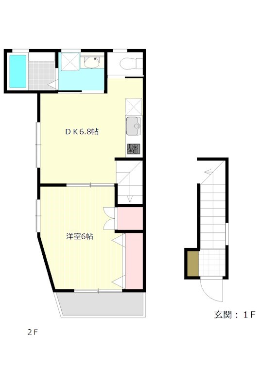 ハーベスト岸谷の間取り