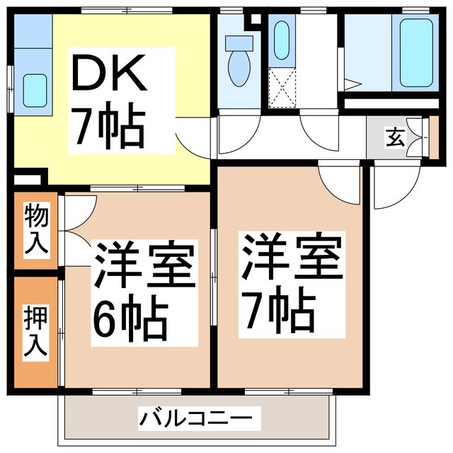 ハイツエトランゼ神田Ａ棟の間取り