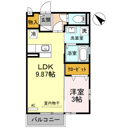 ボン　ヴィラージュの間取り