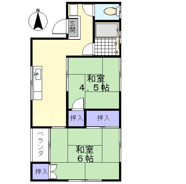 川田マンションの間取り