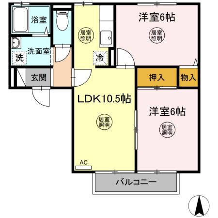 プリムローズABCの間取り