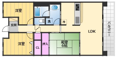 【ロイヤルエイトコート２の間取り】