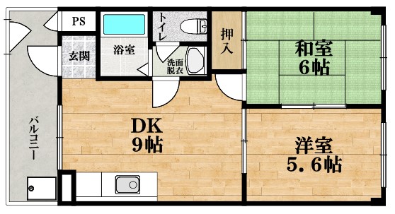 マンションくすのきの間取り