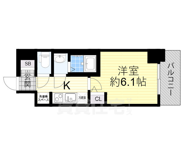 豊中市本町のマンションの間取り