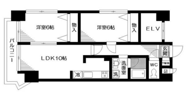 セリジア三宿の間取り